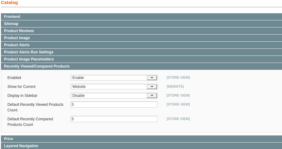 Magento Compare